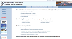 Desktop Screenshot of peaceworkshop.org